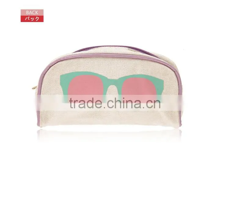 cute glasses pattern woman wallet case