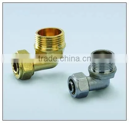 nickel plating brass male elbow