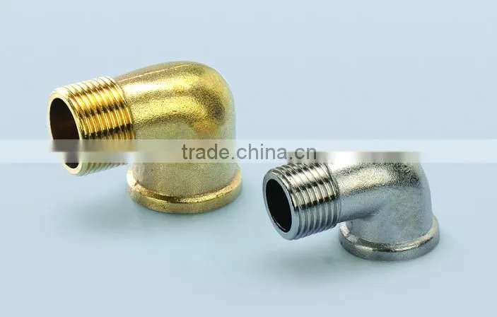 casting brass fittings brass male and female elbow
