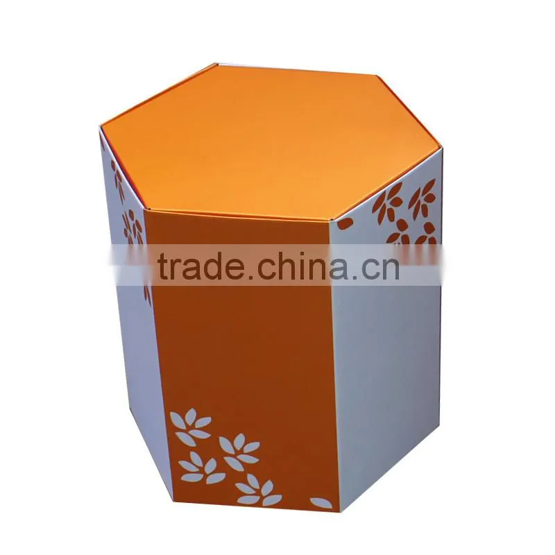 brighten color paper corrugated hexagon side chair