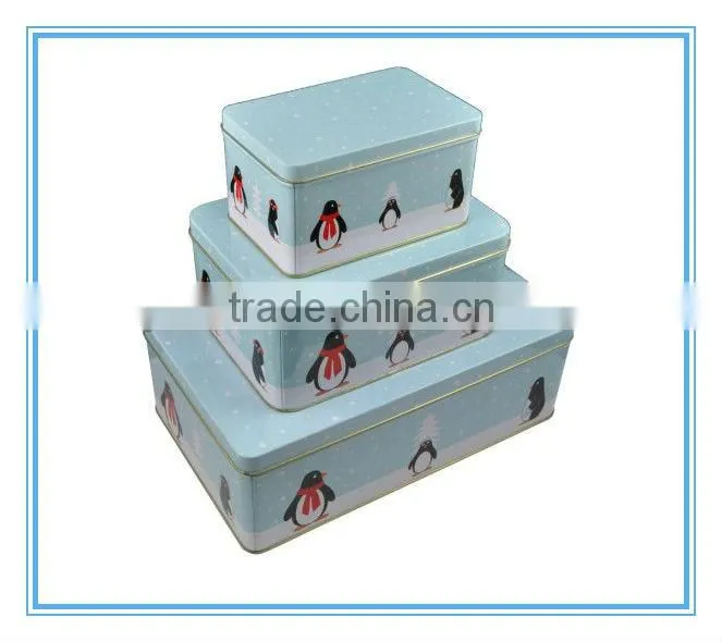 Dongguan custom rectangle tin box set tin box set wholesale