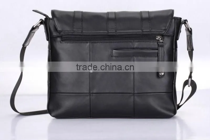 Custom PU leather messenger bags for men