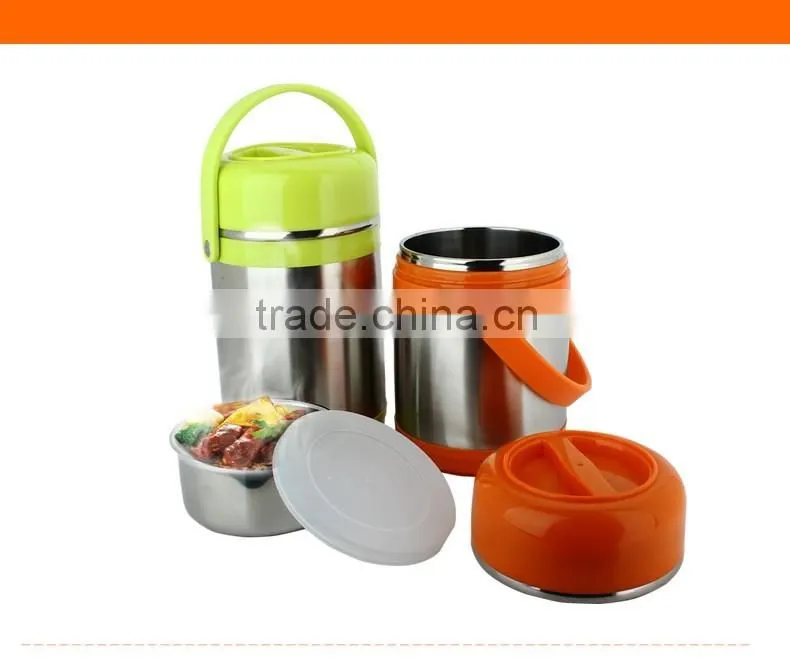 heating lunch tiffin box keep food hot stainless steel hot lunch box tiffin carrier with 1.5L