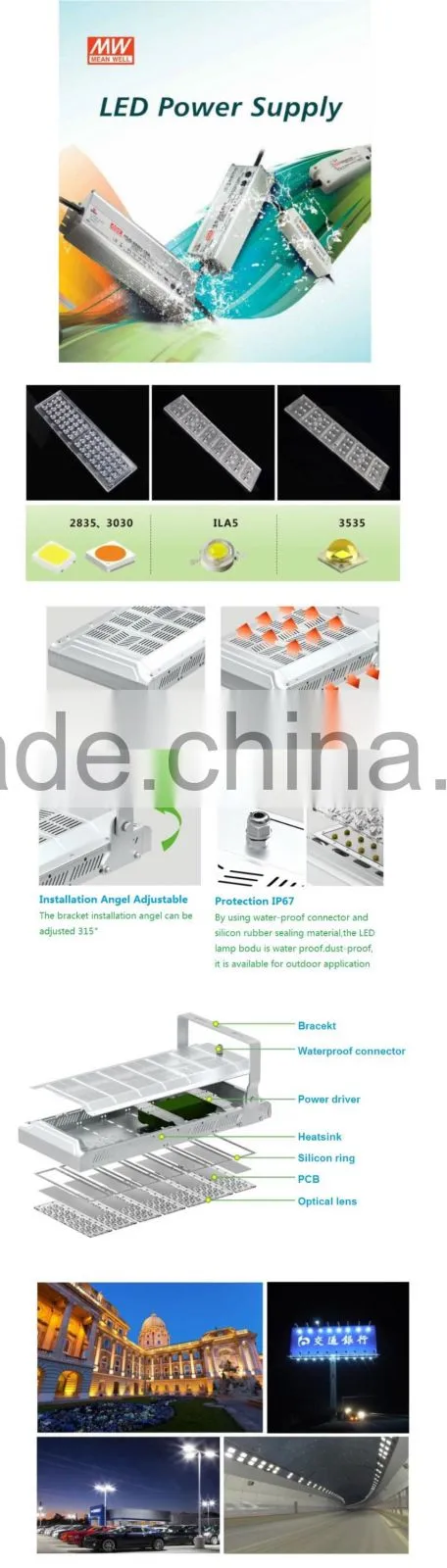 50W,100W,150W,200W,250W,300W,350W Multi-function modular LED light CE RoHS approved 150W modular LED flood light