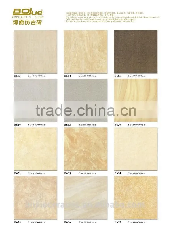 3D Inkject Cement Look Porcelain Tile 600*600