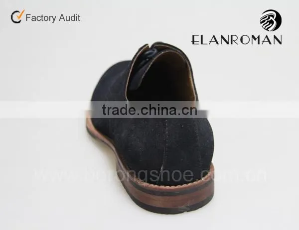 Britian classical rubber outsole suede upper men leather shoe