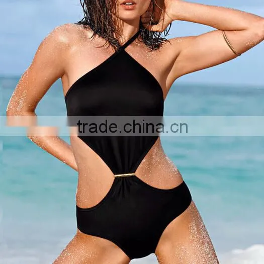 Vintage black brazilian beach bikini
