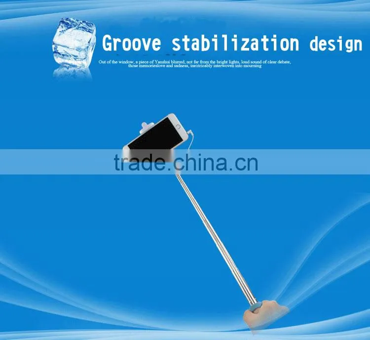 Wholesale price foldable selfie stick wired selfie-stick wireless remote selfie stick