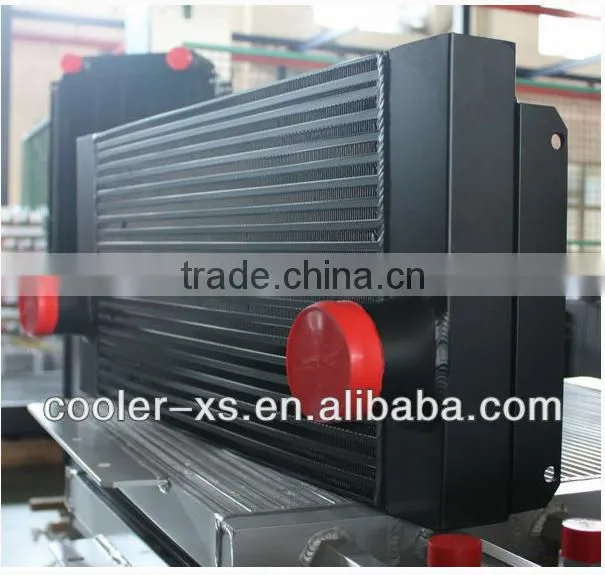 aluminum fin,casting tube , intercooer / CAC / air cooler/ aftercooler for compressor
