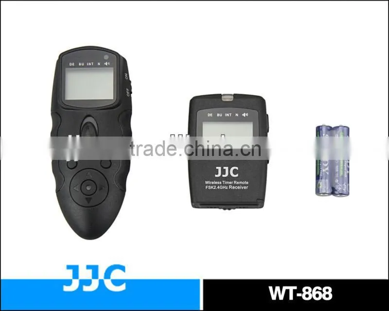 JJC Dual LCD Display WT-868 2.4G versatile RR-90 wireless timer remote control & wired remote switch For FUJIFILM X-E2 X-M1 etc