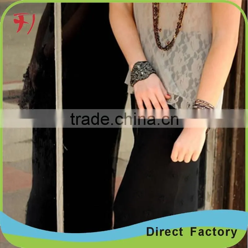White And Brown Crystal Mix Wrap Bracelet On Contrasting Brown Leather With A Stainless Steel Clasp