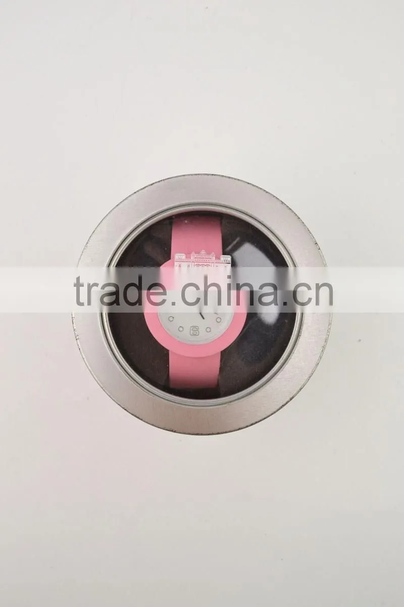Simple deisgn O shape silicone cuff watch promotional gift watch