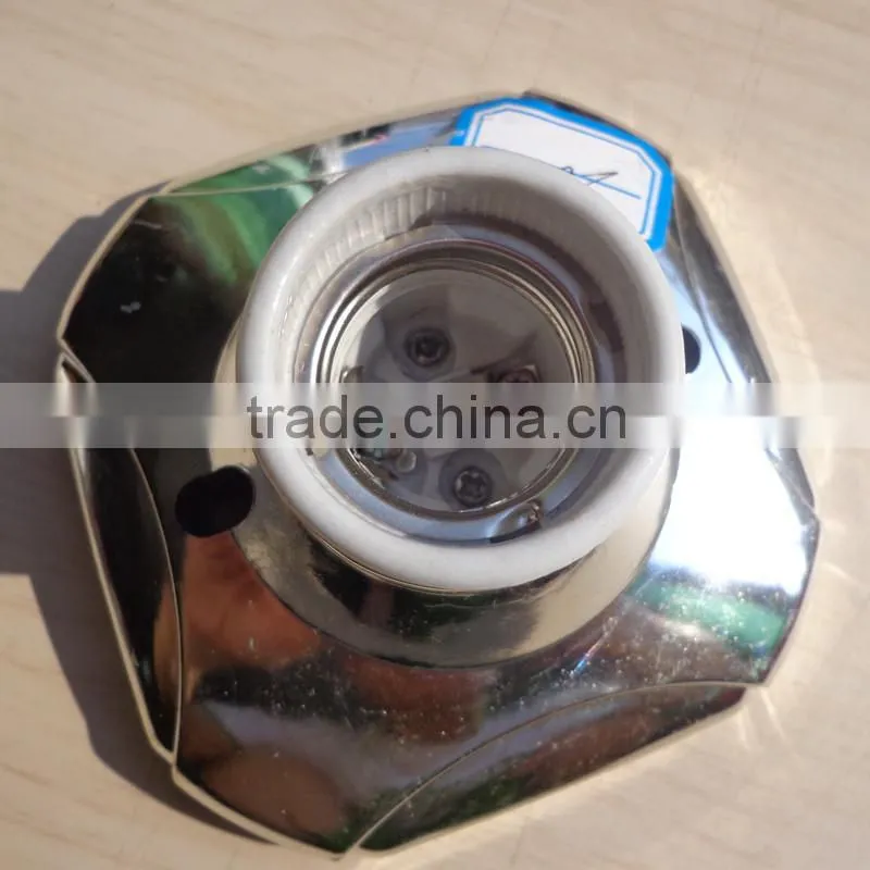 E27lamp holder ,Gold roundles lamp base lanterns base