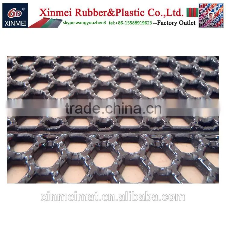 honeycomb hollow out pvc plastic floor Fold able door mat wholesale in rolls