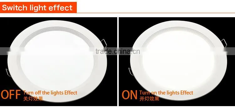 2016 new deisgn step round 6w 12w 18 slim led panel light