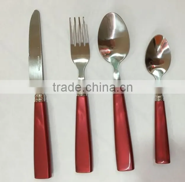 Newest stainless steel cutlery sets with high mirror polishing and cheap price