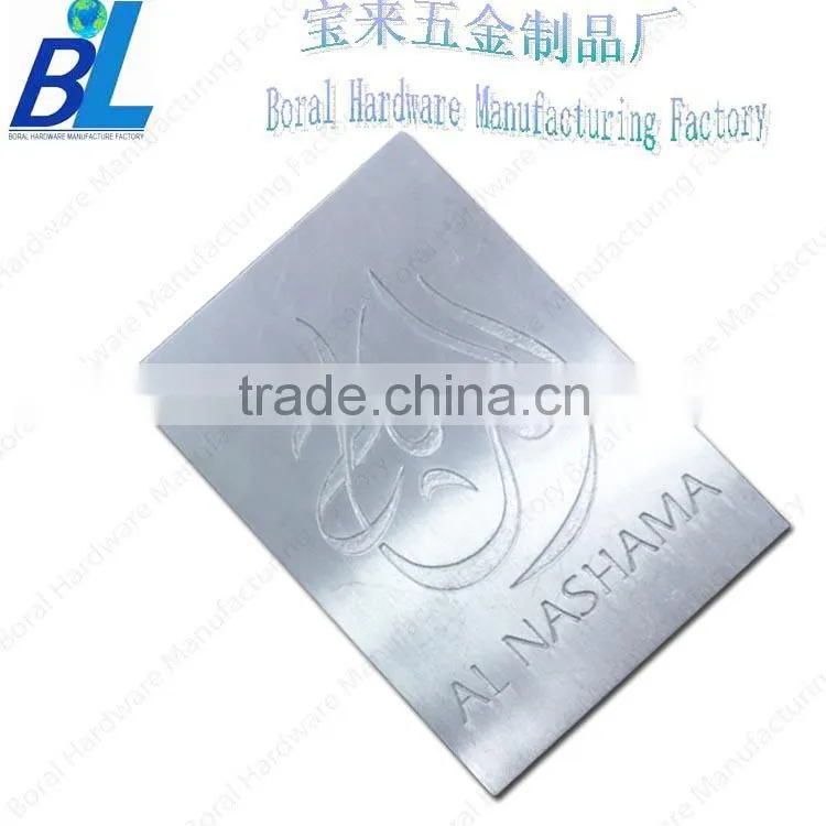 Eco-friendly metal fancy name tags