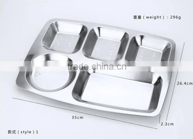 dining tableware divided food face lunch plate