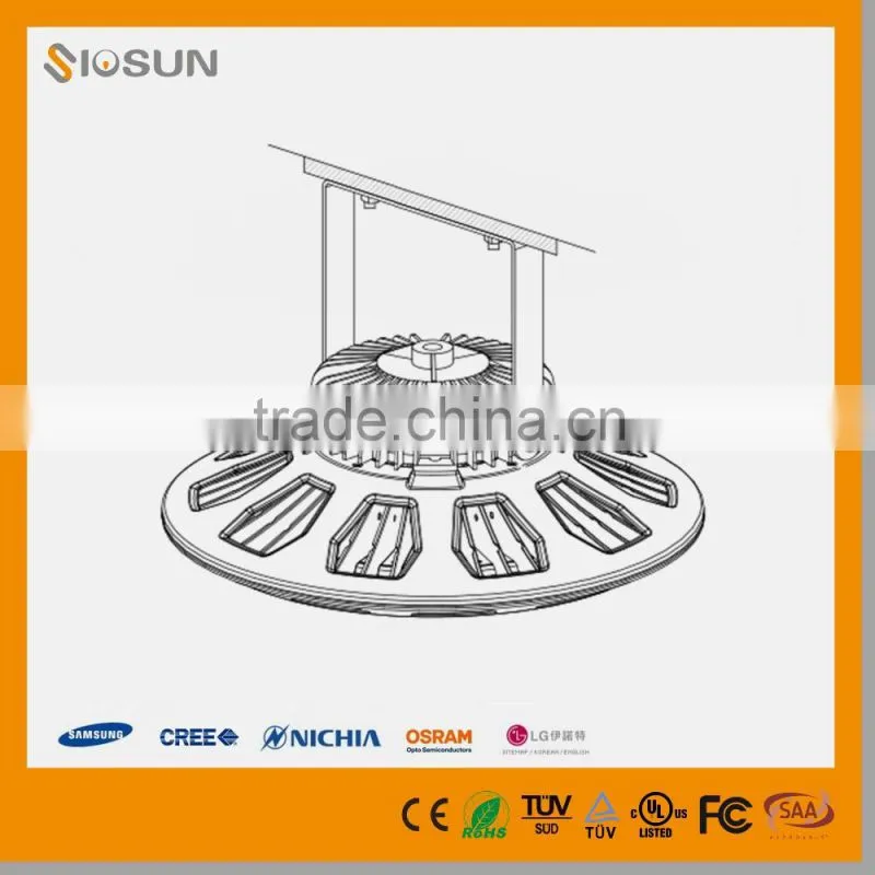 2016 New 280W IP67 31640Lumens UL DLC Listed Industrial UFO LED High Bay Light