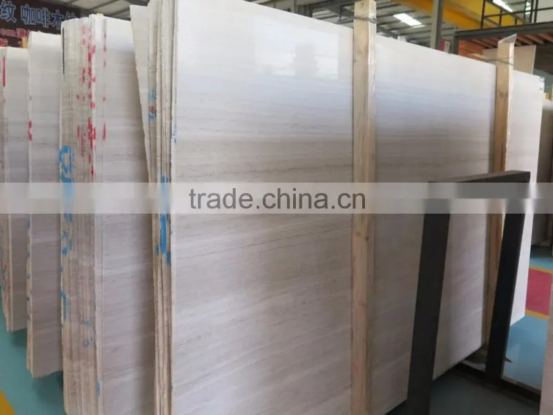 Wood White Marble Big Slabs