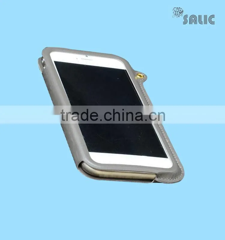 Stand holder pu leather cover for iPhone 6 mobile holder