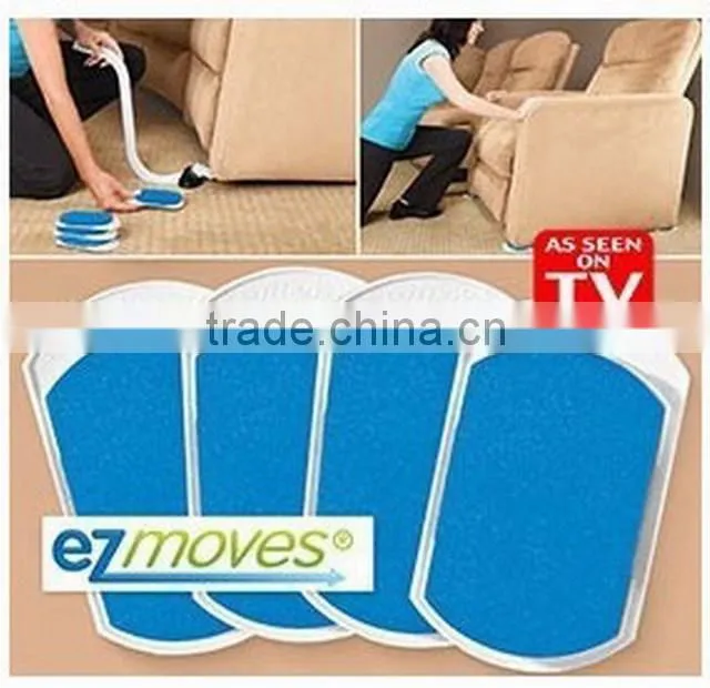 EZ Moves- Furniture Moving System- lifter tool & 8 slides- NEW As Seen ON TV