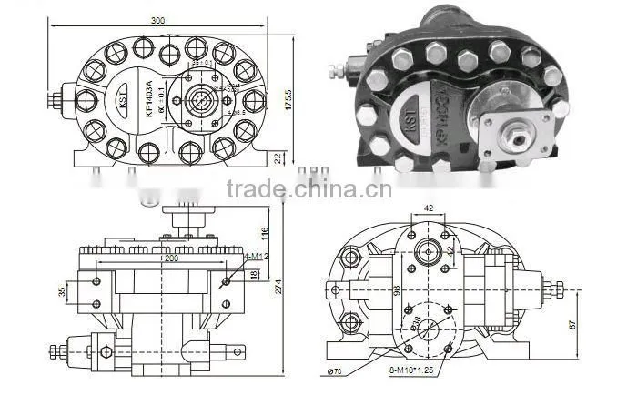 Hydraulic parts--auto parts internal gear pump