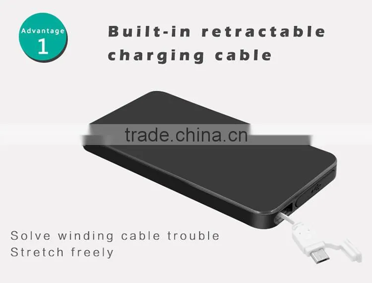 2015 New Design High Quality Wholesale power bank portable charger for cell phone