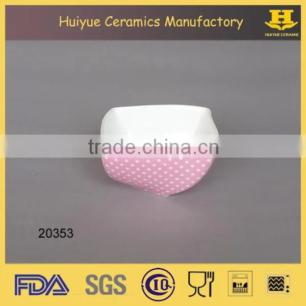 ceramic decal printing snack dish