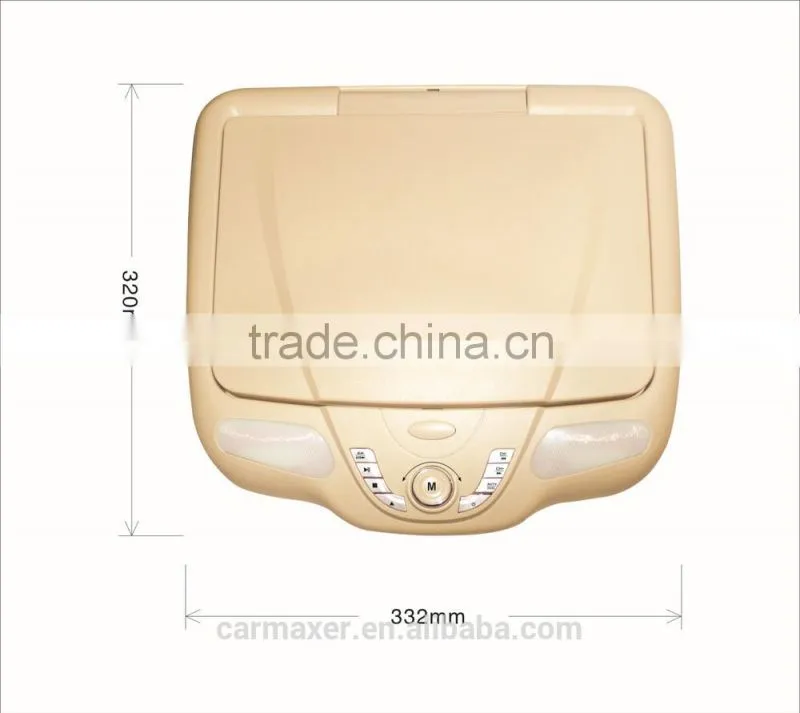 16.4 Inch Flip Down Car monitor With SD/USB slot Adjustable Car Roof Mount dvd player