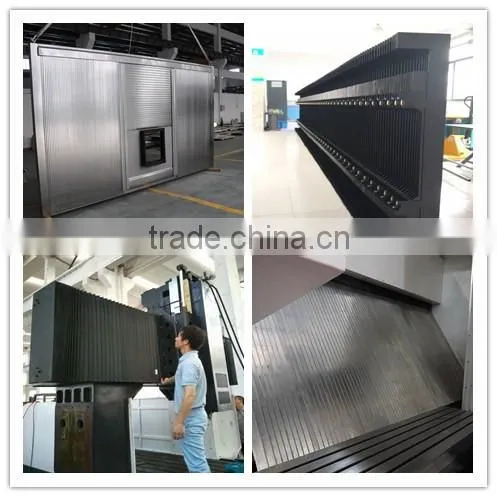 steel telescopic bellow for machine guide rail