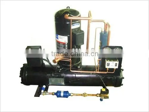 r404a, High Quality High Efficiency Hermetic Water Cooled Condensing Unit For Refrigeration Cold Room