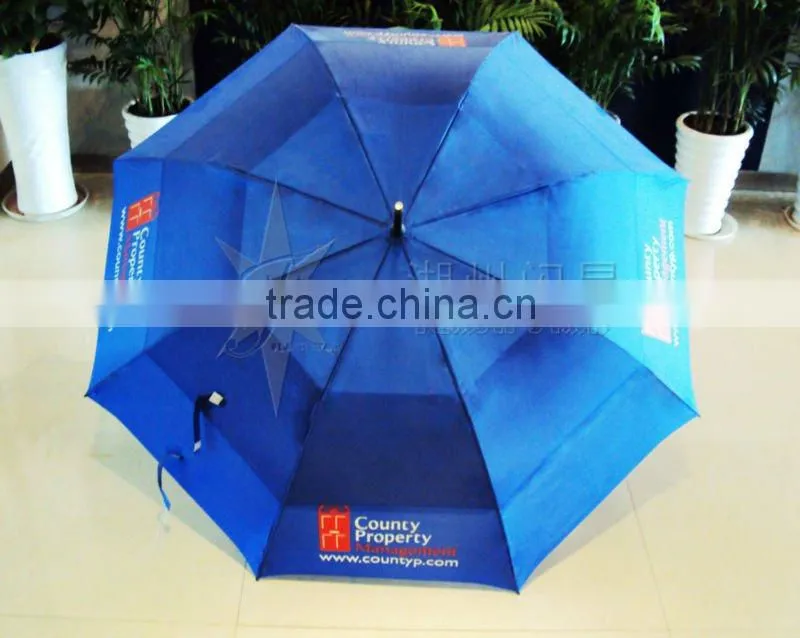 double layer windproof golf umbrella with vent