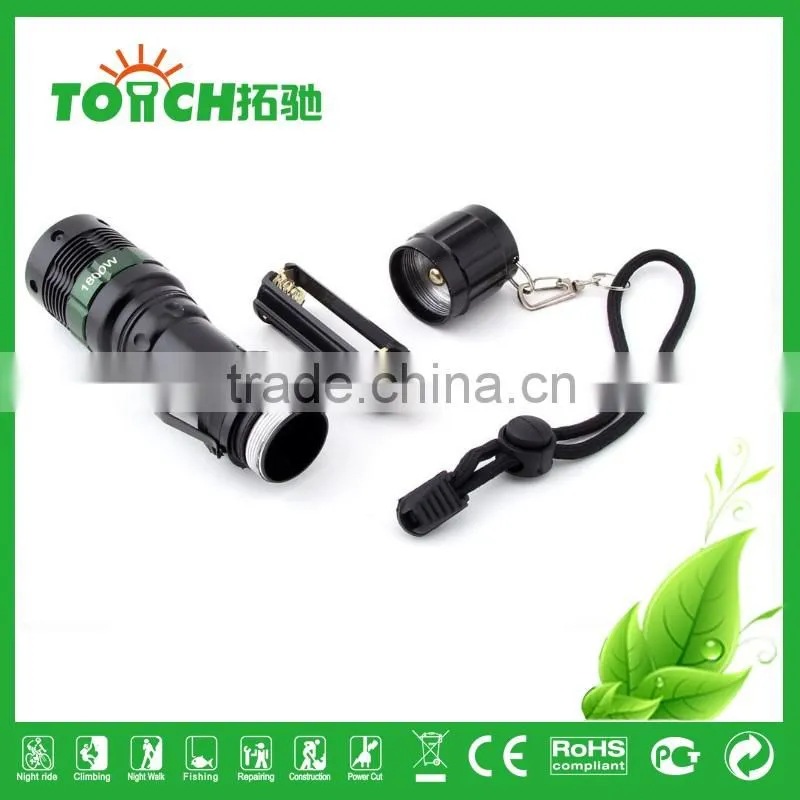 Self Defense Tactical Flashlight High Power Rechargeable Hunting Flash Light XPE Flashlight for Outdoor Camping 8002