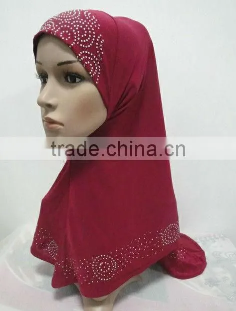 H148 new style muslim hijab,pull on hijab