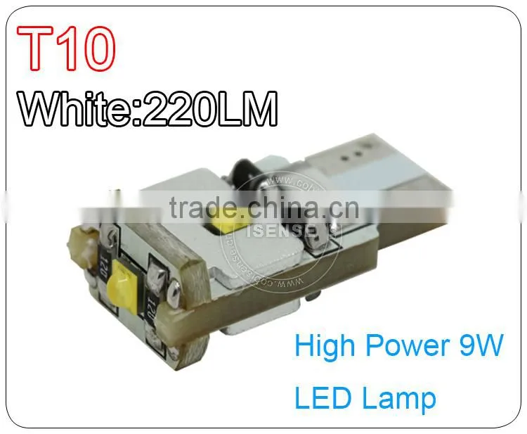 T10 5w5 canbus car led auto bulb high performance, 220LM led canbus lamp guangzhou auto parts market