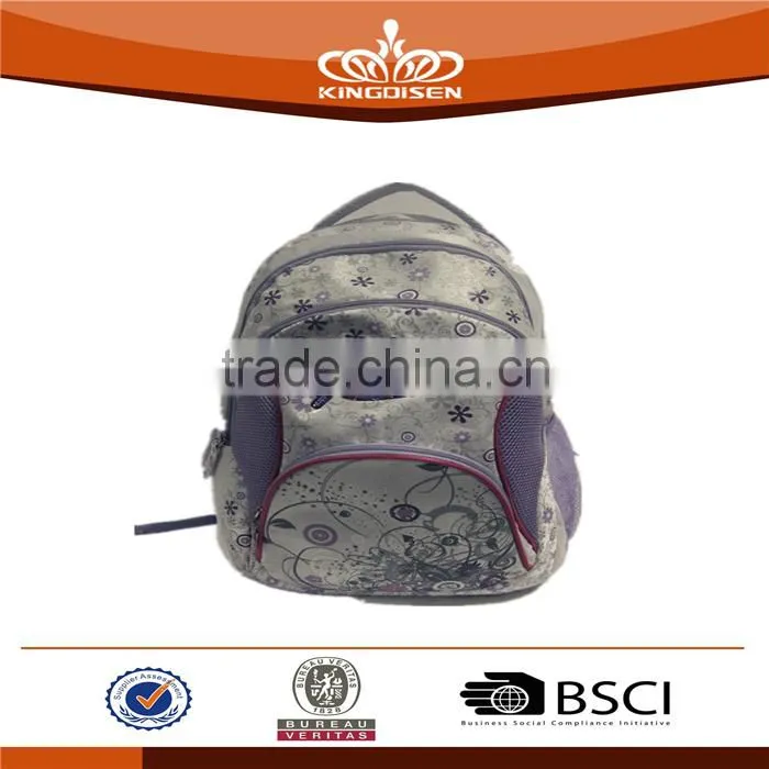 2015 exquisite decoration pale purple PVC women backpack