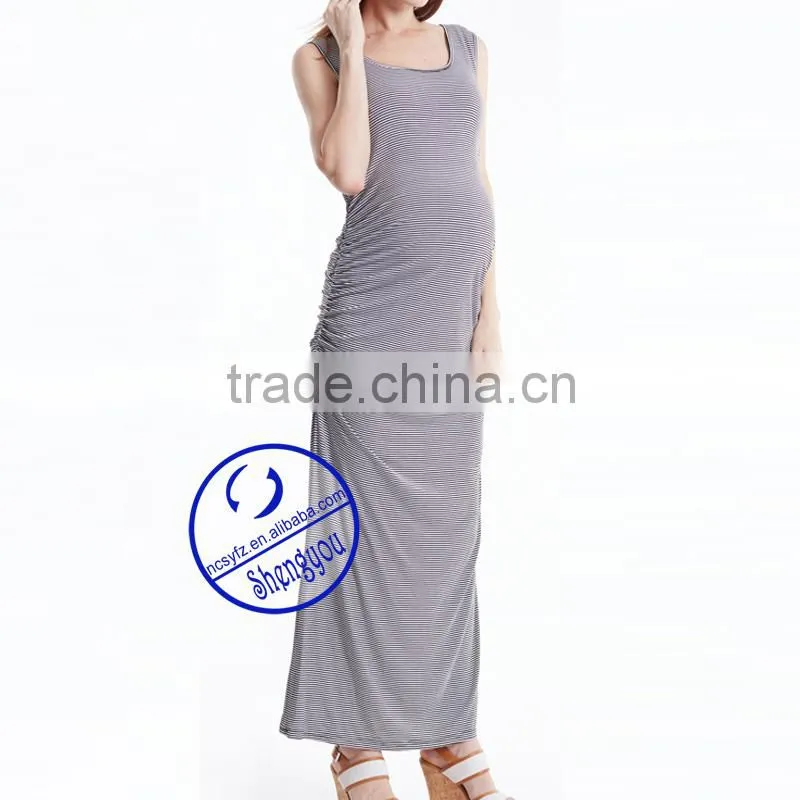 Custom Summer Sleeveless Fashion Maternity Women Dress