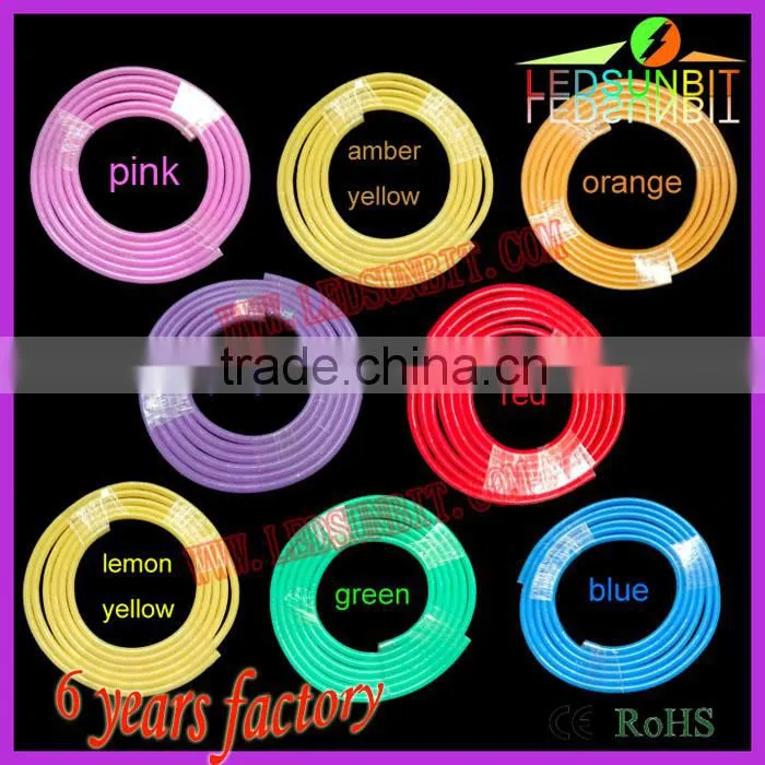 mini led neon flexible strip bright color jacket led light jacket