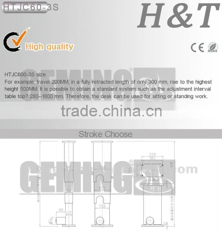 Exclusive take samples lifting column metal podium customer requirements of European electric hoist