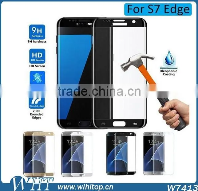 Full Cover for Samsung Galaxy S7 Edge Curved Tempered Glass Screen Protector