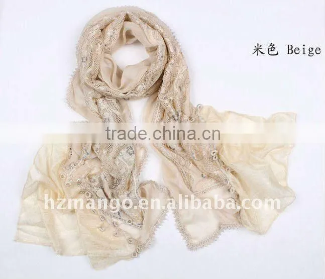 2016 latest silk fashion long scarf