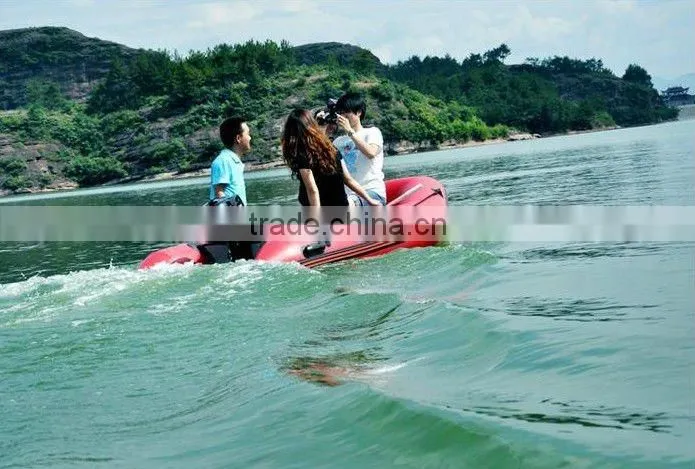 (CE) PVC material optioanl floor color fold inflatable boat