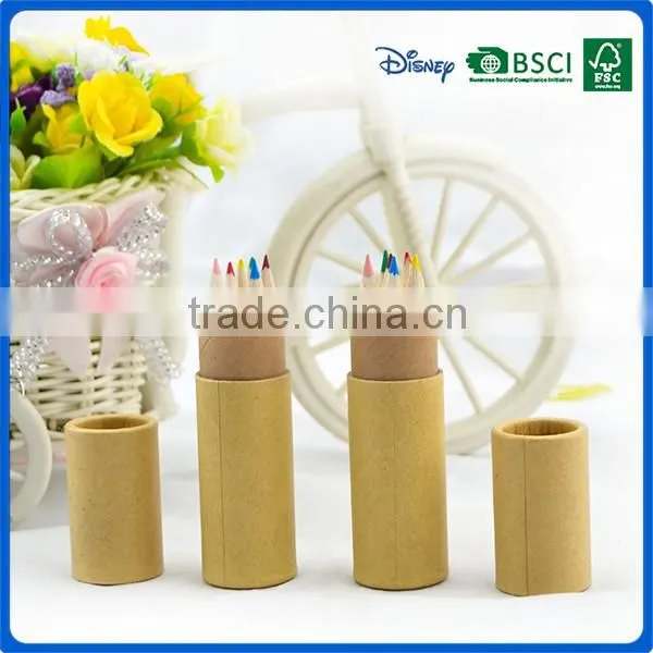 3.5' hot sales color Pencil in tube sets for stationery gifts