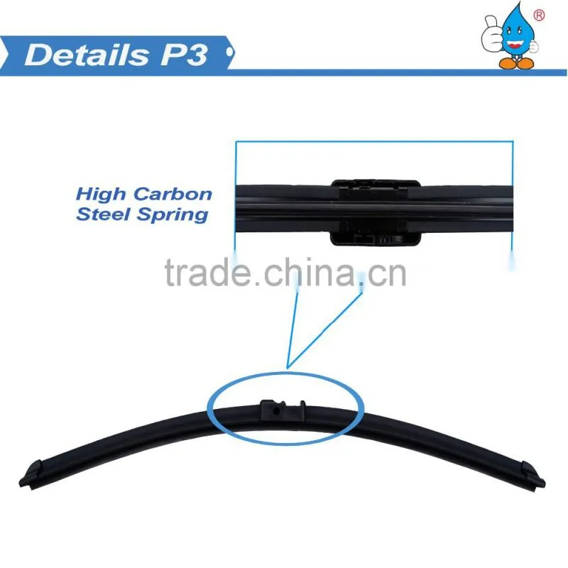 Pair of Front Windshield Wiper Blade S580 for Right-hand Driving Car