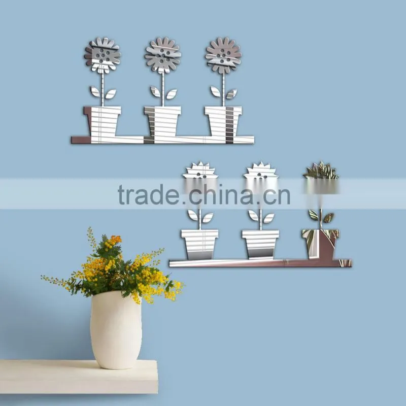 Famous reflective mirror decoration wall sticker for kitchen