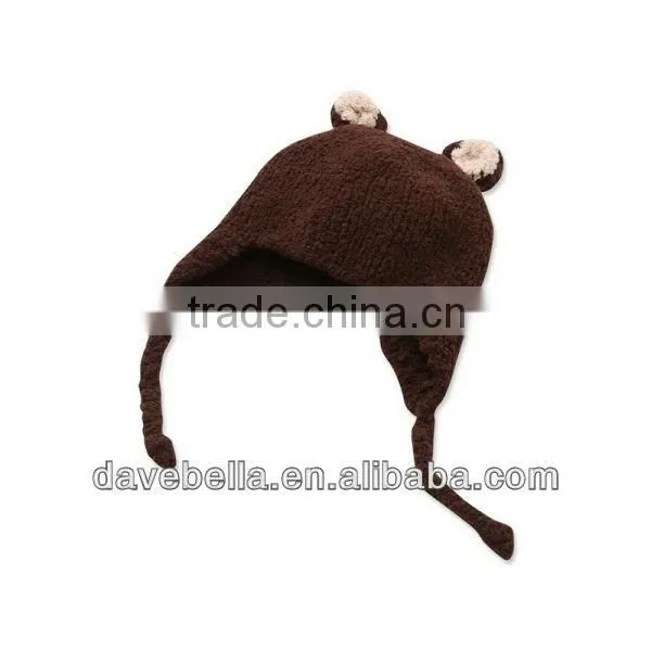 DB315-N dave bella autumn winter baby hat caps newborn hat baby earflat caps