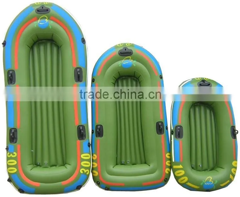 various size inflatable seaside rowing fishing boat