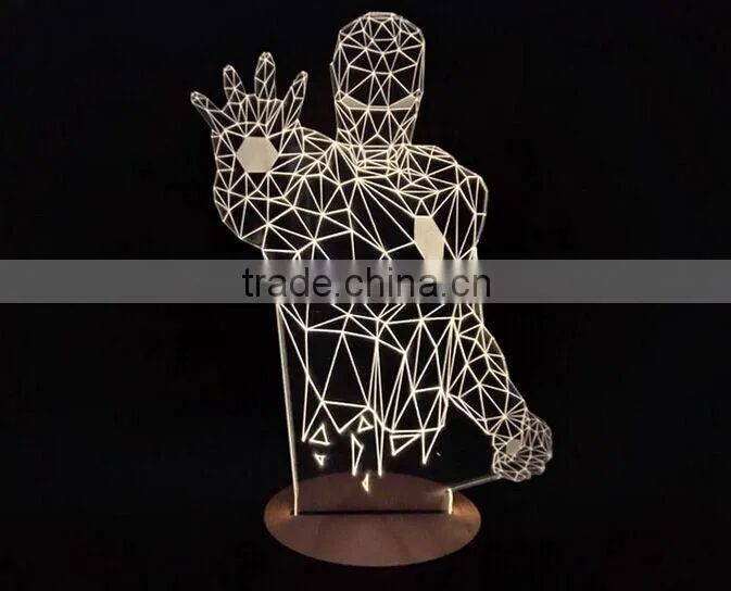 3D Table Led Night Light USB Charger, 3D Lamp Light
