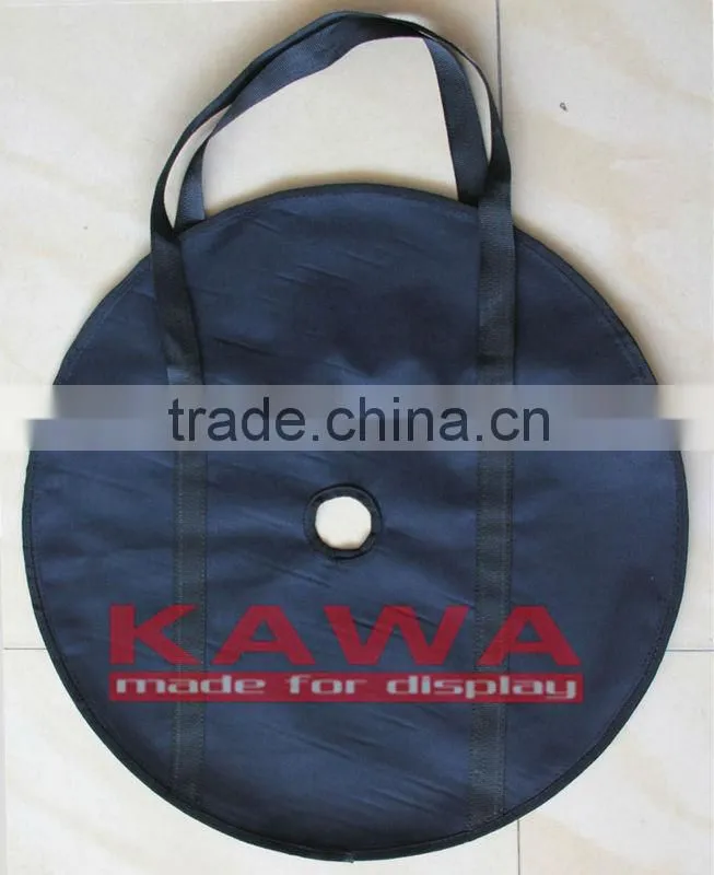 Flying banner pole sand bag for display